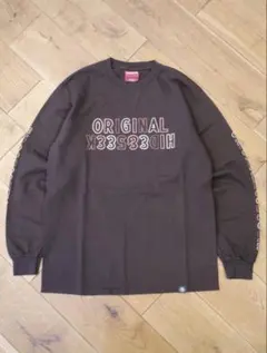 H&S ×Toru Nishiura LONG SLEEVE TEE BROWNのサムネイル