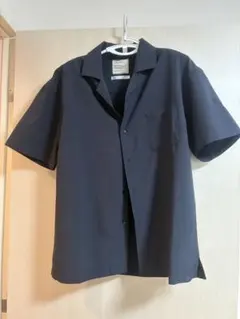 ikka オープンカラーシャツ　L ネイビーのサムネイル