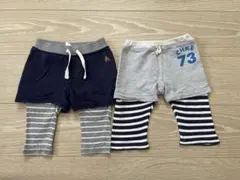 ベビー ショートパンツ レギンス 2枚セット 70 80 GAP