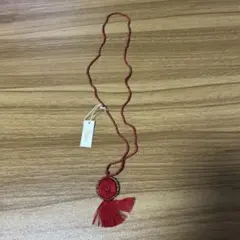Cheer タッセル ネックレス レッド