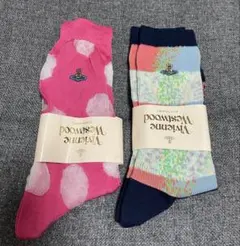【未使用】 ヴィヴィアンウエストウッド ソックス 2足セット 日本製 福助