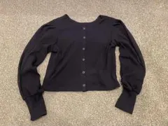 アースミュージック&エコロジー カーディガン 釦付きリブプルオーバー 2WAY