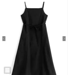 リボンベルトフレアキャミワンピース