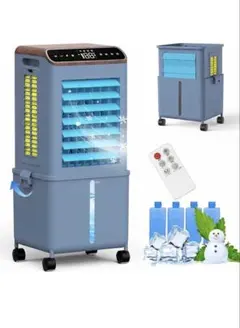 冷風扇風機 LED液晶画面 イオン発生 13L大容量タンク3段階風量切替