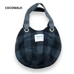 COCOWALK ココウォーク チェック柄トートバッグ リバーシブル