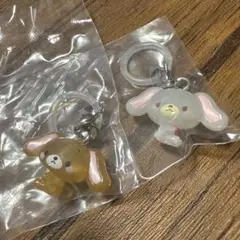 サンリオキャラクターズ ゆるっとめじるしアクセサリー　しろうさ　くろうさ