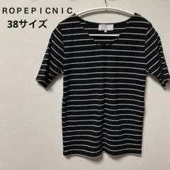 ＲＯＰＥＰＩＣＮＩＣ ボーダー リブ 半袖 Tシャツ38サイズのサムネイル
