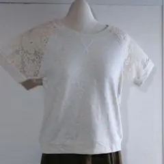 ☆袖レース 半袖カットソー  新品タグ付き