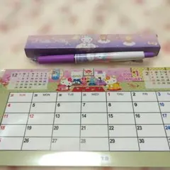 新品未使用　フコク生命ハローキティ 2026年 卓上カレンダーとボールペンセット