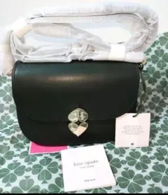 新品 ケイトスペード スモールサドルショルダーバッグ lula ブラック 