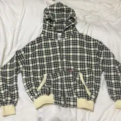 Stussy チェック柄 フード付きジャケット M - メルカリ