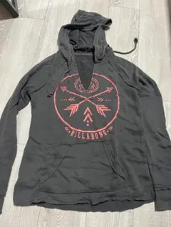 BILLABONG ブラック フード付きパーカー