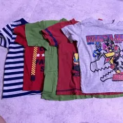 baiya保育園遊び着半袖まとめ売り男の子ボーイズTシャツ戦隊車乗り物110