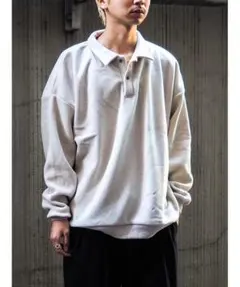 新品　SEABEES　シービーズ　フリース　ポロシャツ　オーバーサイズ　ビッグ