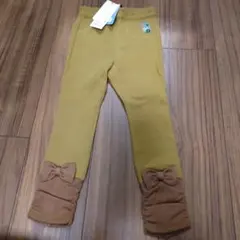 新品　ズッカ　zucca　リボン付きマスタードパンツ 100cm