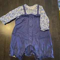 ミキハウス 花柄ロンパース 70サイズ