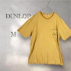 ダンロップ　Tシャツ　メンズ　オレンジイエロー　ポケット　刺繍　ロゴ　綿100%のサムネイル