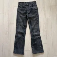 Levi's】リーバイス526 フレアデニム 先染めブラック 517 646 - メルカリ