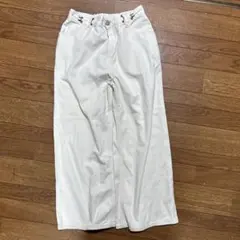 レピピアルマリオ ウエストホックデニムワイドパンツ　ワイドパンツ　デニムパンツ