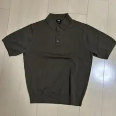 ウォッシャブルニットポロセーター半袖