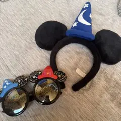 ミッキー　カチューシャ　サングラスセット