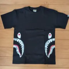 アベイシングエイプ シャークデザイン tシャツ XL 刺繍ロゴ 黒 美品