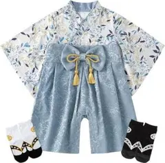 [Comfort U] ベビー服 男の子 袴 ロンパース ベビー 新生児 着物