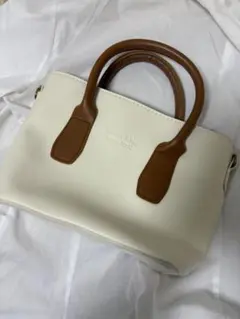 ホワイト 韓国風ハンドバッグ