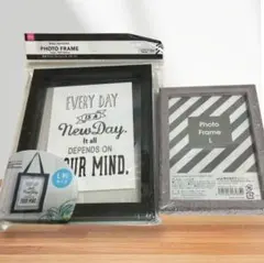 木目調フォトフレーム Lサイズ