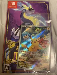 Nintendo Switch ポケットモンスター バイオレット プロモカード付