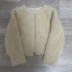 セルフォード　シャギー　ニット　カーディガン