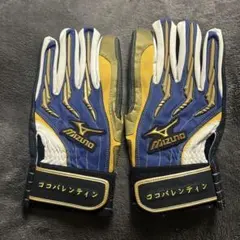元ヤクルト　バレンティン選手バッティング用手袋 青金