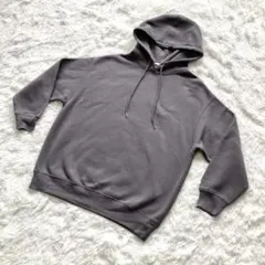 ✨ GU ジーユー オーバーサイズスウェットプルパーカー M グレー