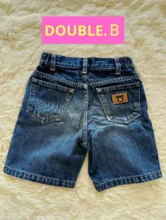 ミキハウス ダブルB デニム ハーフパンツ 半パン 日本製