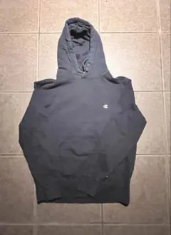 Champion ネイビーフーディーパーカー 90s〜20s初期シティーボーイ