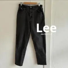 Lee SIDE ELASTIC　テーパードパンツ　ブラックデニム　W３０.５のサムネイル