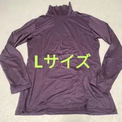 ユニクロ　ヒートテックタートルネックT長袖　L　ダークブラウン　2022年購入品