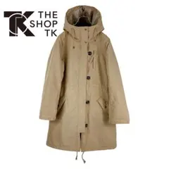 02T490☆THE SHOP TK ロング丈 中綿 ダウンコート モッズコートのサムネイル