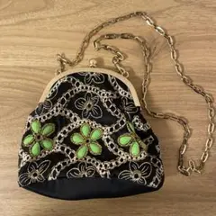 リリーブラウン　ビジューショルダーバッグ