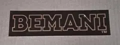 BEMANI ステッカー 黒　非売品　ビートマニア　コナミ