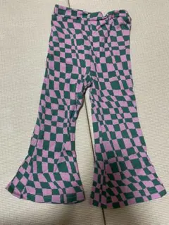 MARKEY'S チェック柄フレアパンツ