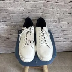 ZARA ホワイトスニーカー　44（F-2)のサムネイル