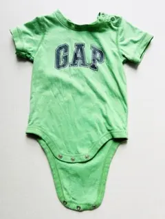 【babyGAP】【80程度】緑のロンパース