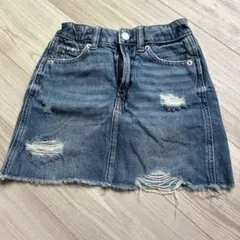 GAP ダメージ加工 デニムスカート 130
