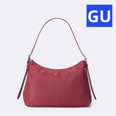 【美品】2WAYナイロンバッグ レッド　GU
