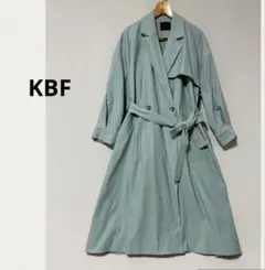 KBF BIGスリーブコート トレンチコート オーバーサイズ　グリーン
