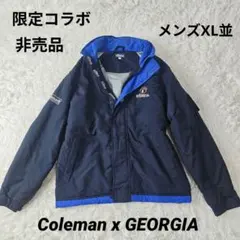 【希少】Coleman×GEORGIA 　非売品 中綿ナイロンジャケット XL並
