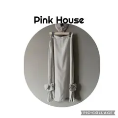 Pink House ドット柄 ロングスカート リボン付きのサムネイル