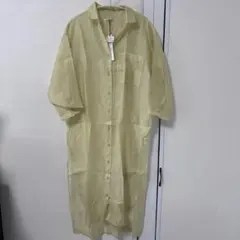 新品未使用！RADIATE薄い黄色 シャツワンピース