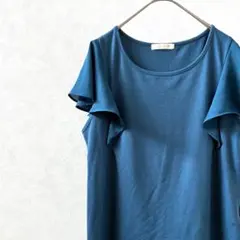 AG by aquagirl カットソー クルーネック フリルスリーブ シンプル